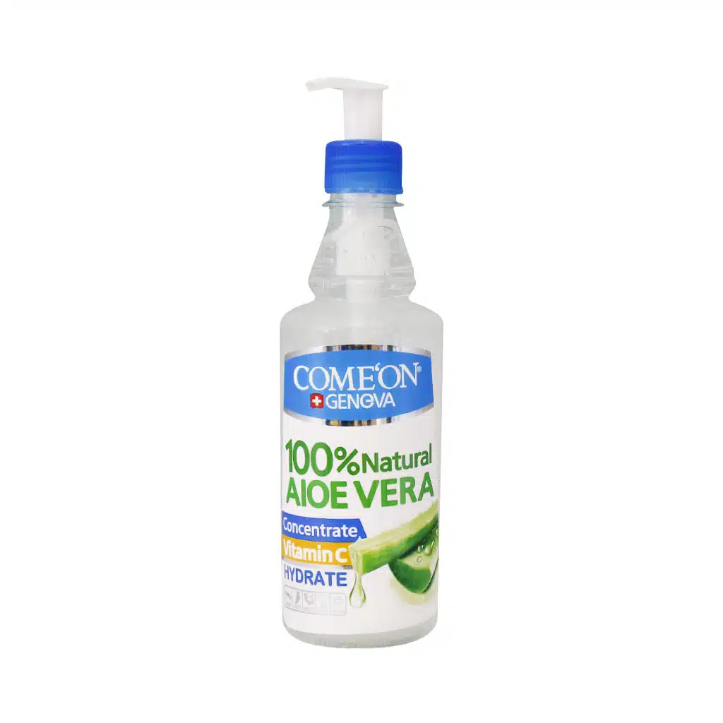 Comeon-Geneva-100-Natural-Aloevera-Hydrate-400-ml.jpg ژل آبرسان آلوئه ورا 100 درصد طبیعی کامان 400 میلی گرم - Image 1