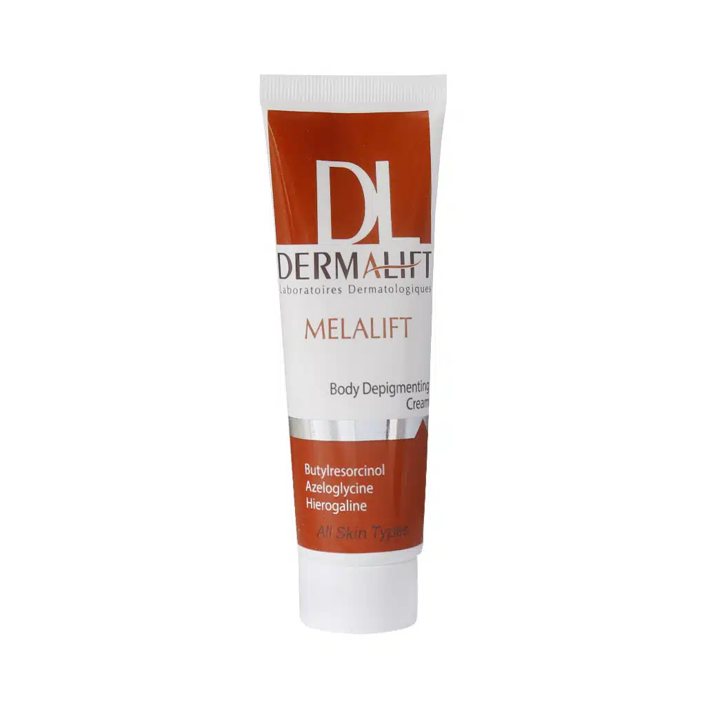 Dermalift-Melalift-Body-Depigmenting-Cream-For-All-Skins-75-ml.jpg (1) کرم روشن کننده بدن ملالیفت درمالیفت مناسب انواع پوست ۷۵ میلی لیتر - Image 1