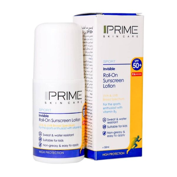 لوسیون رولی ضد آفتاب SPF50 پرایم فاقد رنگ 50 میلی لیتر - Image 2