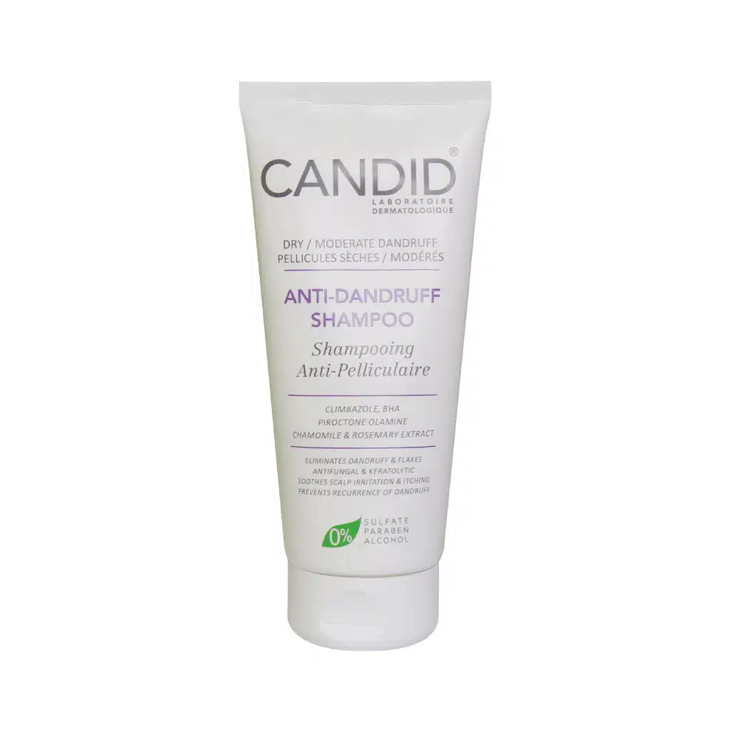 Candid-Anti-Dandruff-Shampoo-For-Dry-And-Moderate-200-ml.jpg شامپو ضد شوره خشک و ملایم کاندید 200 میلی لیتر - Image 1