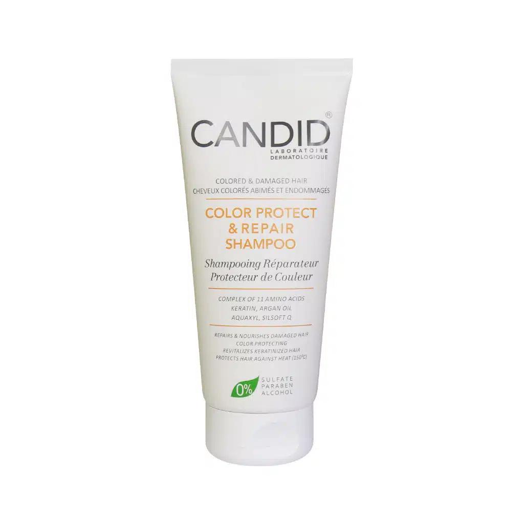 Candid-Color-Protect-And-Repair-Shampoo-200-ml.jpg شامپو تثبیت رنگ و ترمیم کننده مو کاندید 200 میلی لیتر - Image 1