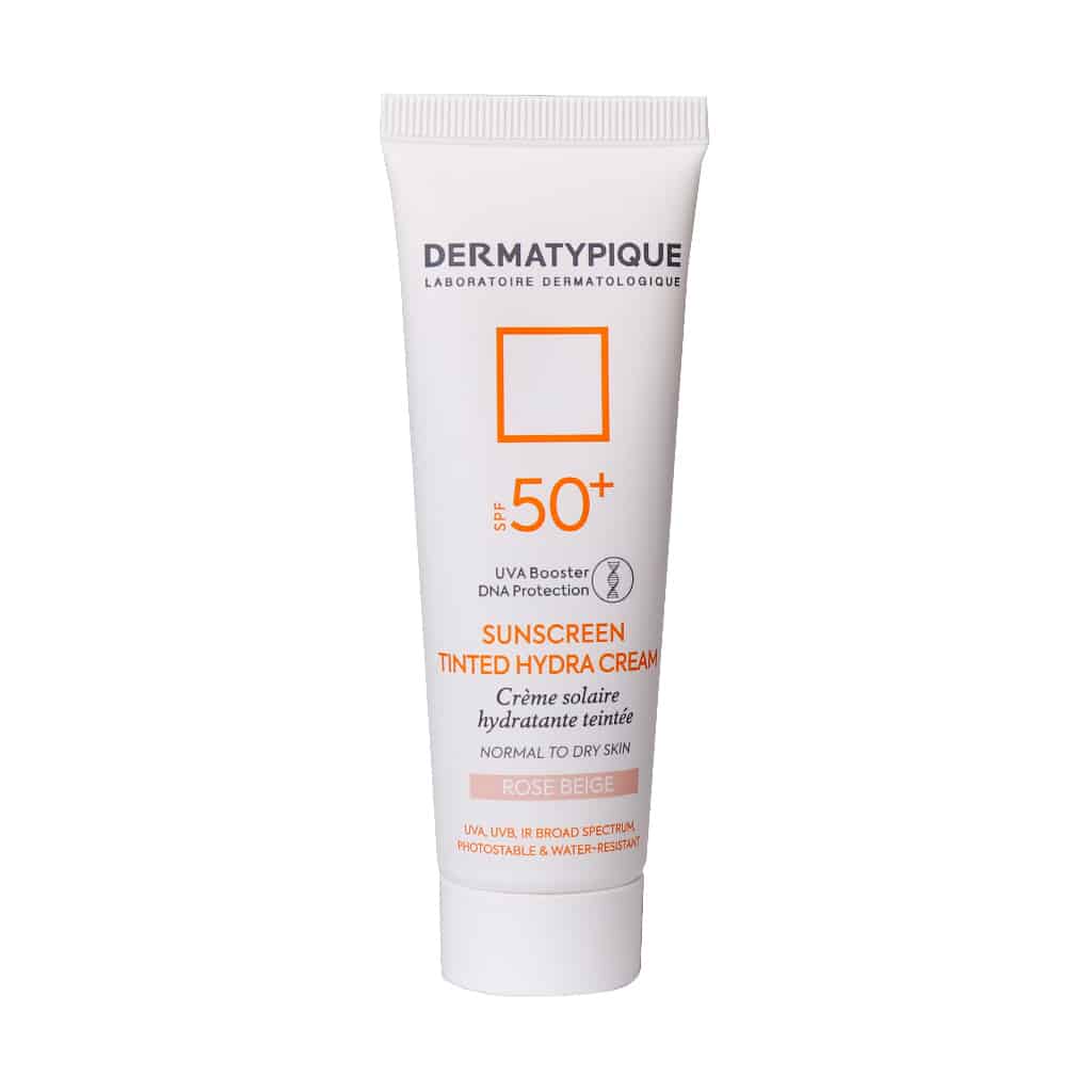 Dermatypique-SPF50-Sunscreen-Cream-For-Dry-Skin-Rose ضد آفتاب بی رنگ پوست خشک SPF50 درماتیپیک 50 میلی لیتر - Image 1