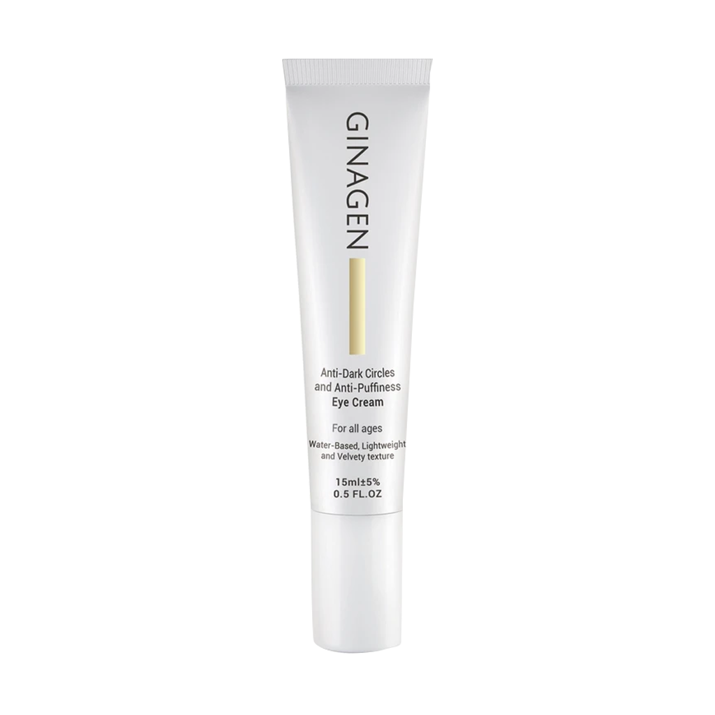 Ginagen-Anti-Dark-Circles-And-Anti-Purffiness-Eye-Cream-15 کرم دور چشم ضد تیرگی و پف ژیناژن 15 میلی لیتر - Image 1