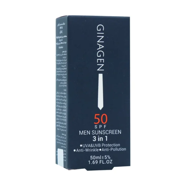 کرم ضد آفتاب 3 در 1 آقایان SPF50 ژیناژن 50 میلی لیتر - Image 2