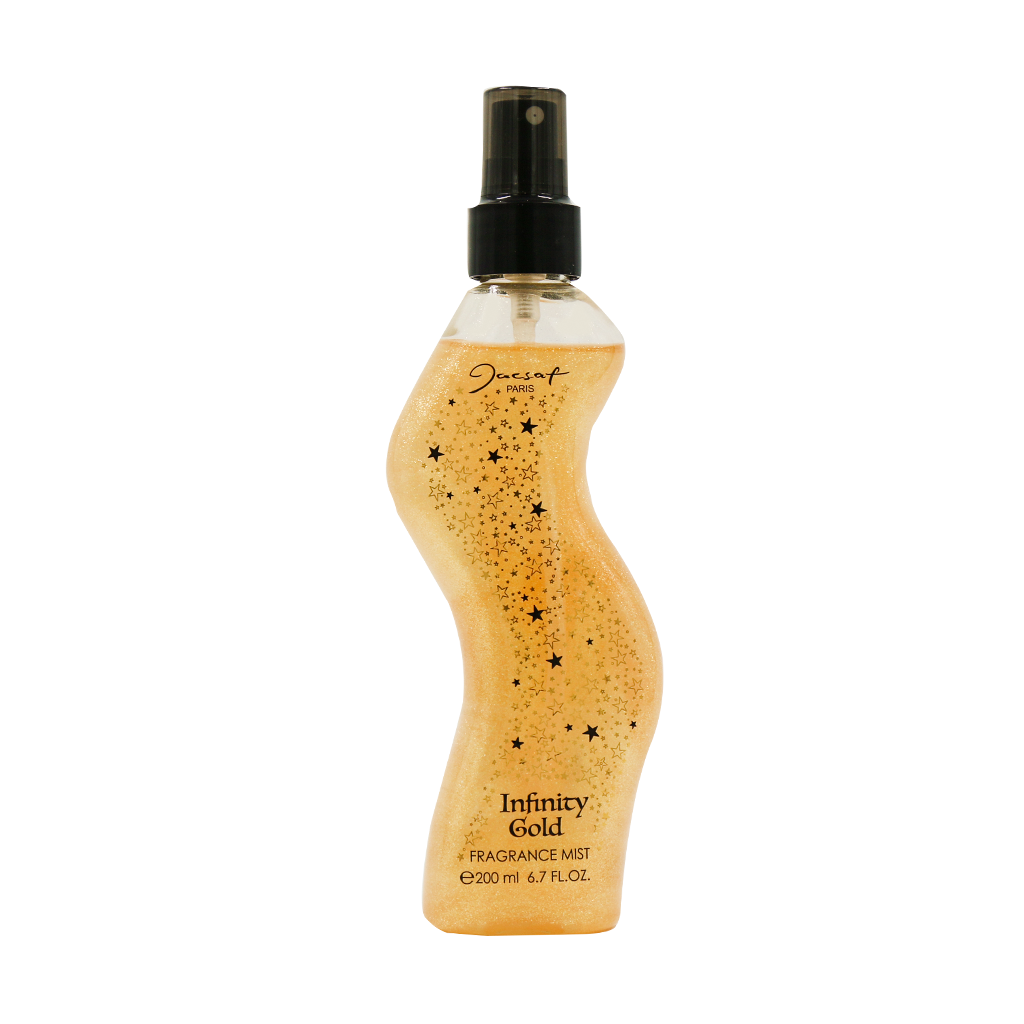 Infinity-Gold-Body-Splash-200 بادی اسپلش زنانه شاین دار ژک ساف مدل Infinity Gold - Image 1