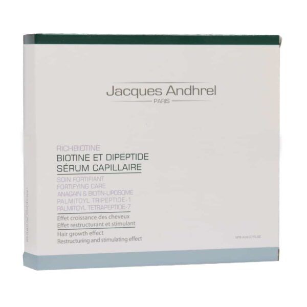 سرم تقویت کننده مو حاوی بیوتین و دی پپتید ژاک آندرل پاریس 10 عدد - Image 2