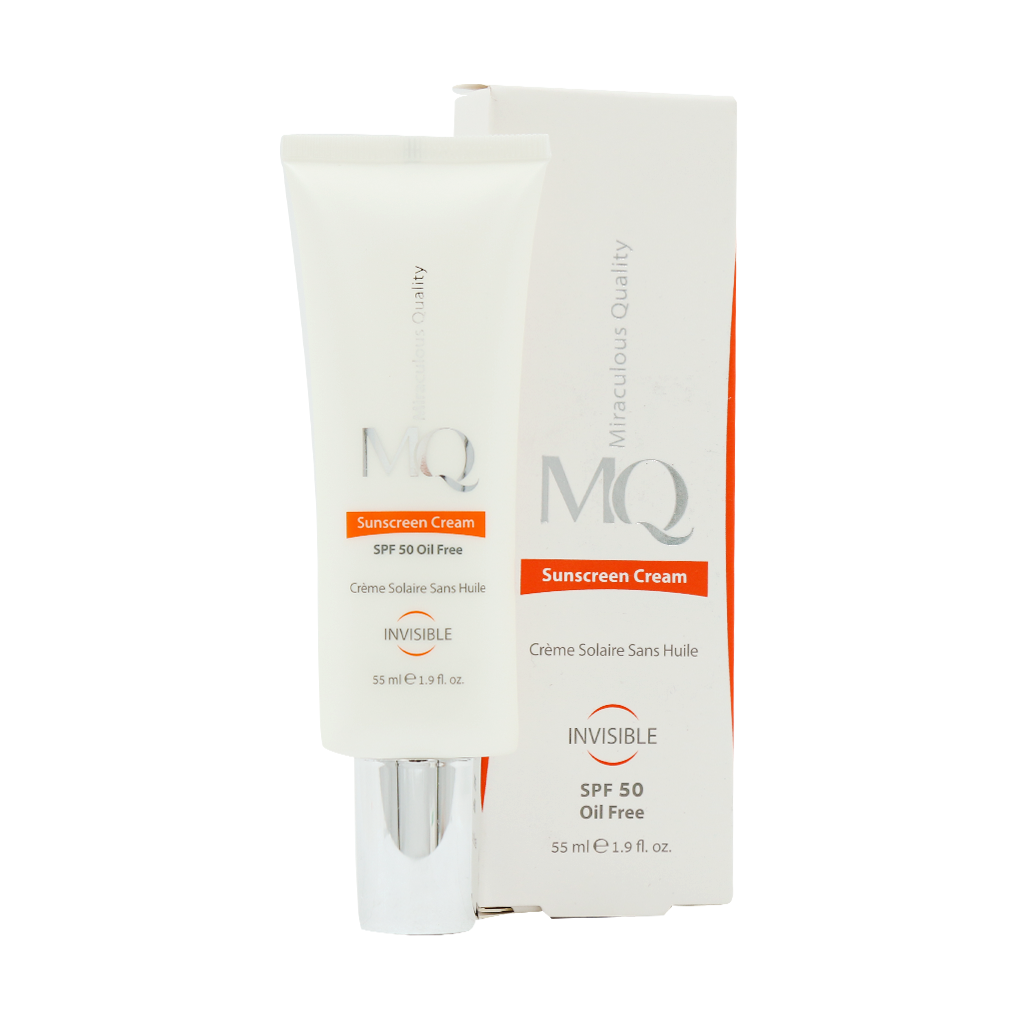 MQ-SPF50-Oil-Free-Sunscreen-Cream-55-ml-Bi کرم ضد آفتاب فاقد چربی بی رنگ SPF50 ام کیو 55 میلی لیتر - Image 1