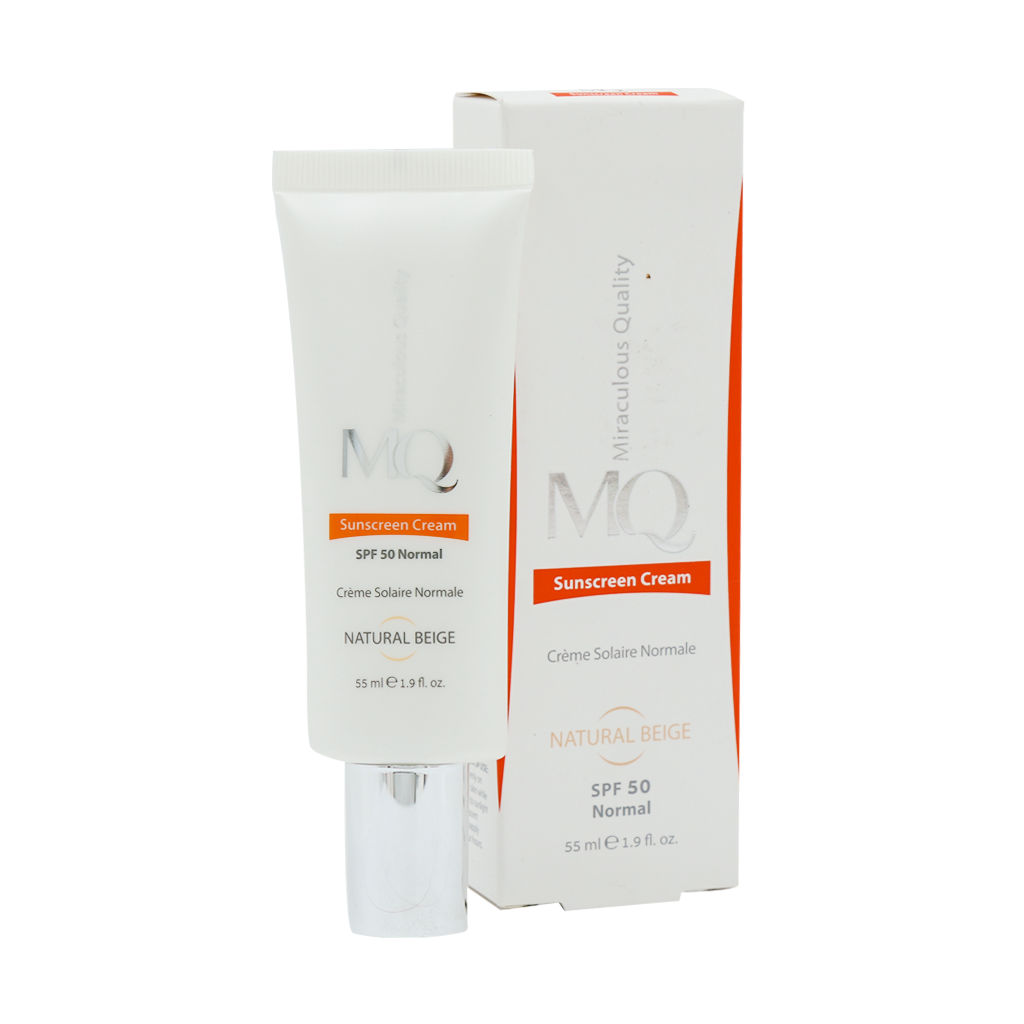 MQ-SPF50-Sunscreen-Cream-For-Normal-Skin-55 کرم ضد آفتاب پوست نرمال SPF50 ام کیو 55 میلی لیتر - Image 1