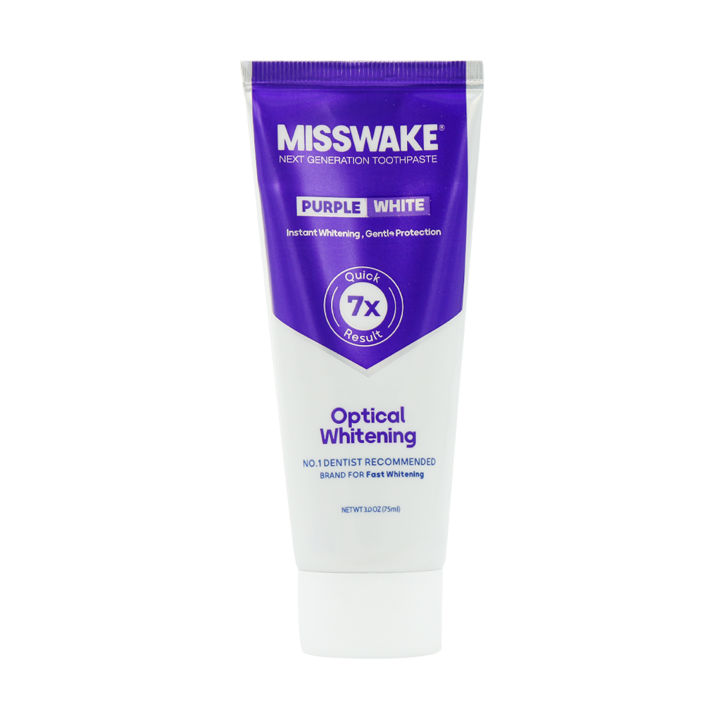 Misswake-Purple-White-Toothpaste-75-g خمیر دندان سفید کننده و ضد زردی میسویک 75 میلی گرم - Image 1