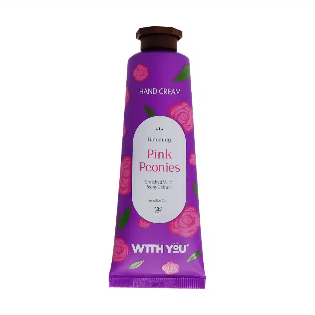 With-You-Pink-Peonies-Hand-Cream.jpg کرم مرطوب کننده دست ویت یو حاوی عصاره گل پیونی 50 میلی لیتر - Image 1