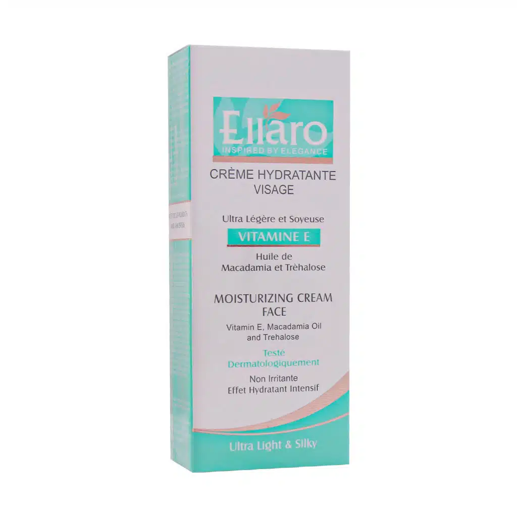 Ellaro-Hydratante-Visage-Vitamin-E-Cream-For-All-Skins-50-ml.jpg کرم مرطوب کننده حاوی ویتامین E الارو ۵۰ میلی لیتر - Image 1