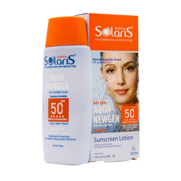 لوسیون آبی ضد آفتاب فاقد چربی SPF50 آکوا نیوژن سولاریس آردن 100 میلی لیتر - Image 2