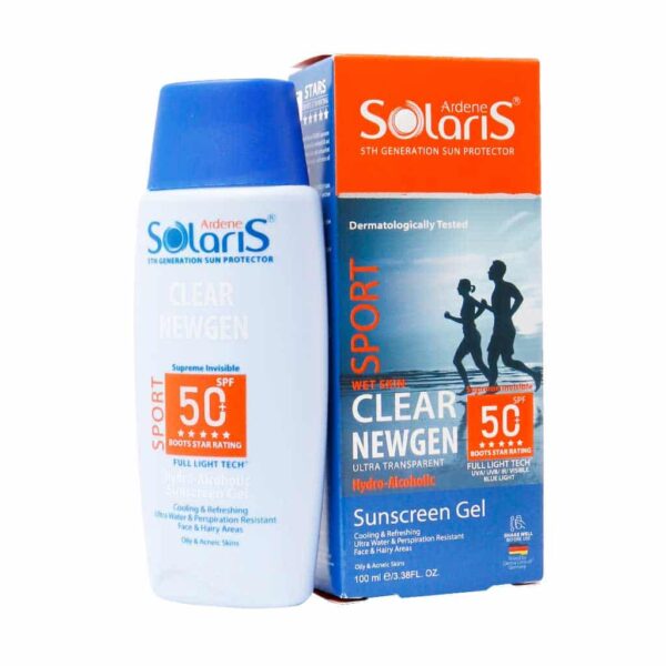 ژل ضد آفتاب SPF50 اسپرت کلیر نیوژن سولاریس آردن 100 میلی لیتر - Image 2