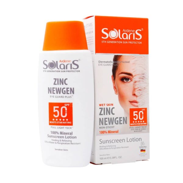 لوسیون ضد آفتاب فیزیکال زینک نیوژن SPF50 سولاریس آردن 100 میلی لیتر - Image 2