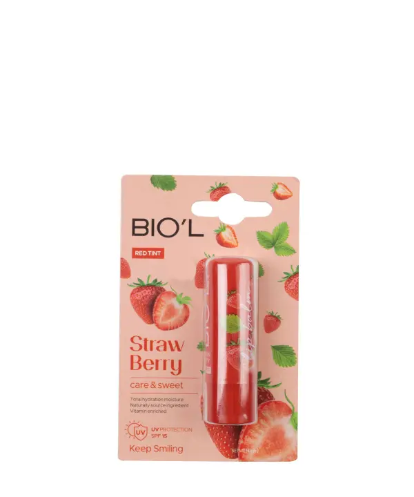 92356 بالم لب توت فرنگی بیول BIOˊL مدل Care & Sweet وزن 4.8 گرم - Image 1