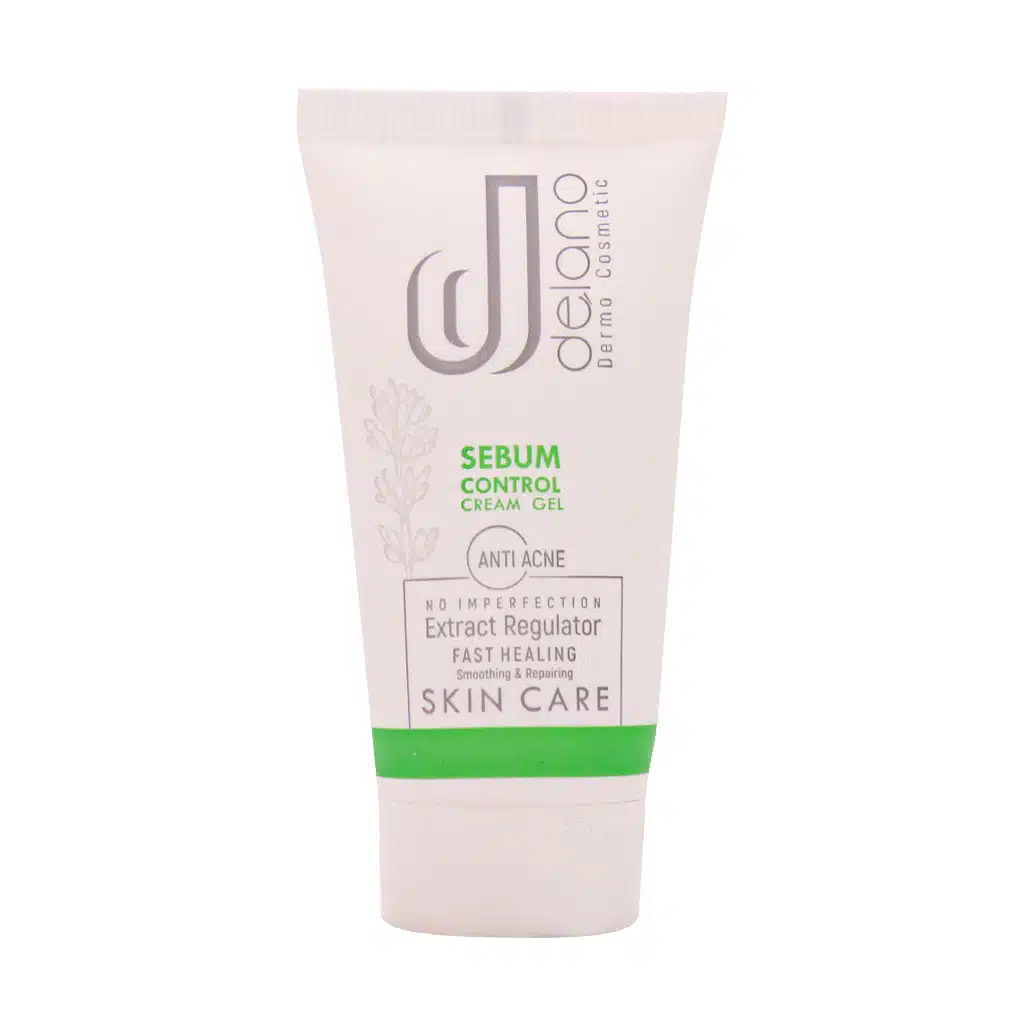 Delano-Sebum-Control-Cream-Gel-50-Ml.jpg کرم ژل مرطوب کننده پوست چرب دلانو 50 میلی لیتر - Image 1