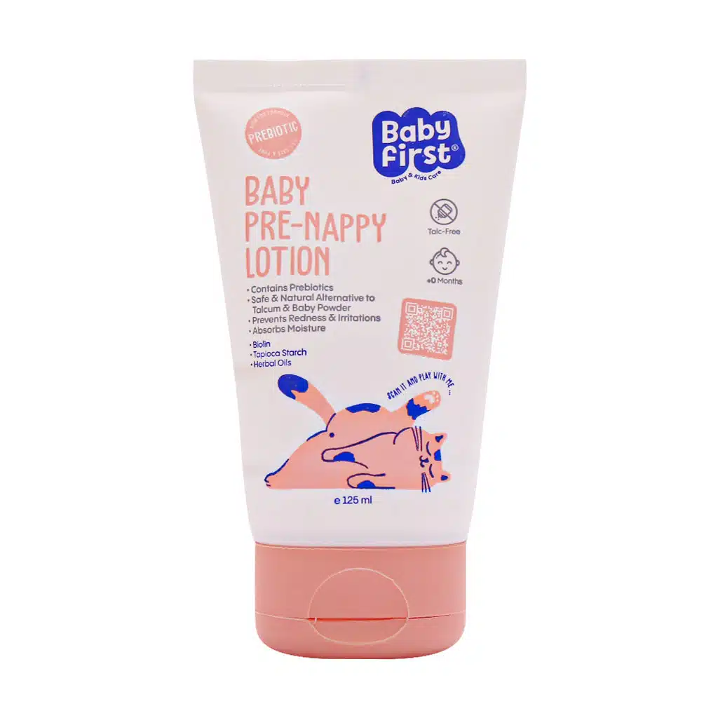 Seagull-Baby-Liquid-Talc-125-ml-1.jpg لوسیون محافظ پا کودک بیبی فرست سی گل ۱۲۵ میلی لیتر - Image 1