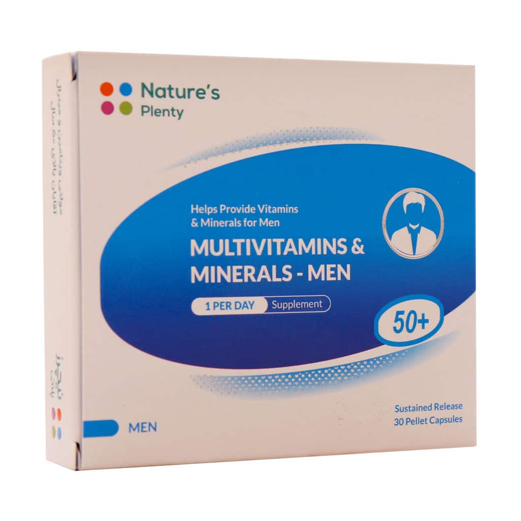 Natures-Plenty-Multivitamins-And-Minerals-Mens-Up-50-years-Caps کپسول مولتی ویتامین و مینرال آقایان بالای 50 سال نیچرز پلنتی - Image 1