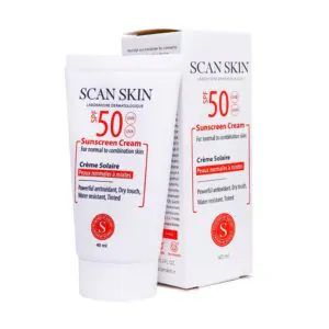 کرم ضد آفتاب SPF50 پوست نرمال تا مختلط اسکن اسکین 40 میلی لیتر