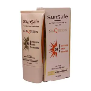 کرم ضد آفتاب کرم پودری و پرایمری SPF50 سان سیف 40 میلی لیتر